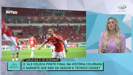 Renata Fan falou sobre a saída de D'alessandro do Internacional (Foto: Reprodução/Band) Renata Fan falou sobre a saída de D'alessandro do Internacional (Foto: Reprodução/Band)