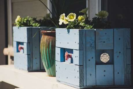 5. Use os caixotes de feira para decorar o seu jardim – Foto Unsplash