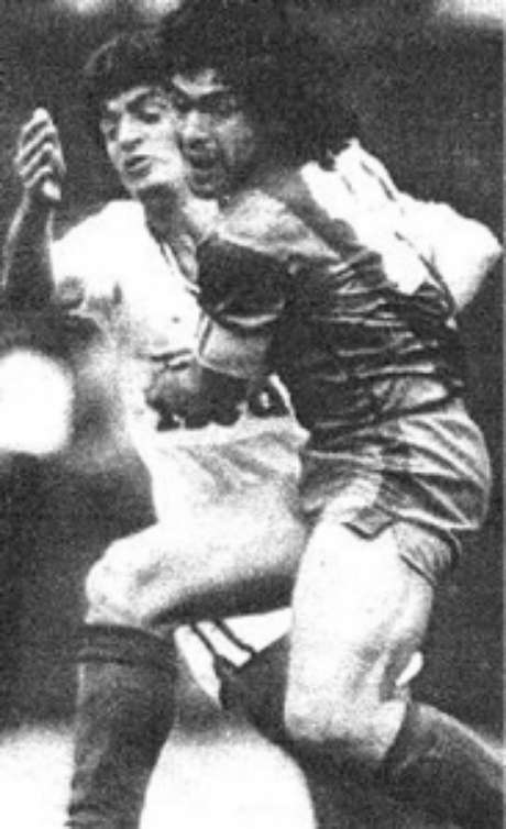 Barcelona e Fluminense em 1984 (Foto: Reprodução) Barcelona e Fluminense em 1984 (Foto: Reprodução)