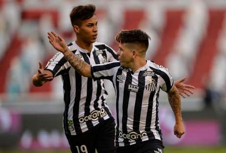 Soteldo marcou o seu primeiro gol pelo Santos em Libertadores (Foto: AFP)