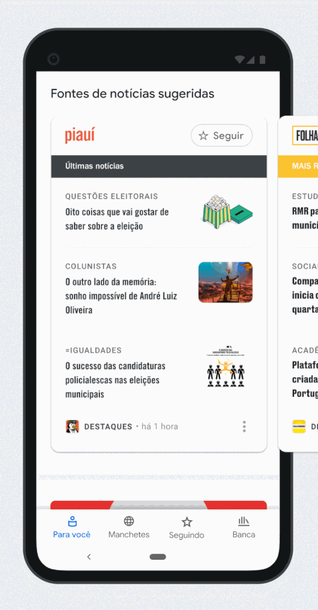 Destaques (animação: Google) Destaques (animação: Google)
