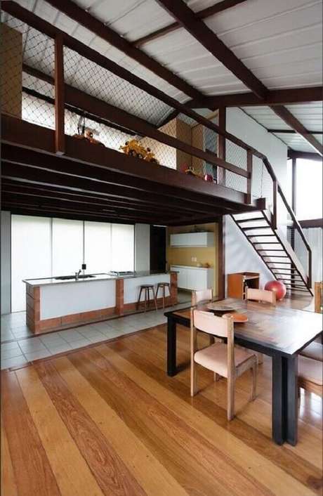 Mezanino de Madeira: Como Fazer, +57 Ideias de Casas Lindas