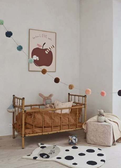 53. Invista em tapete para quarto infantil feminino e masculino de bichinhos. Fonte: Pinterest