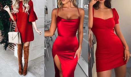 vestido vermelho pinterest