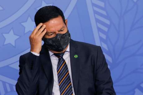 Vice-presidente Hamilton Mourão durante cerimônia no Palácio do Planalto 16/09/2020 REUTERS/Adriano Machado