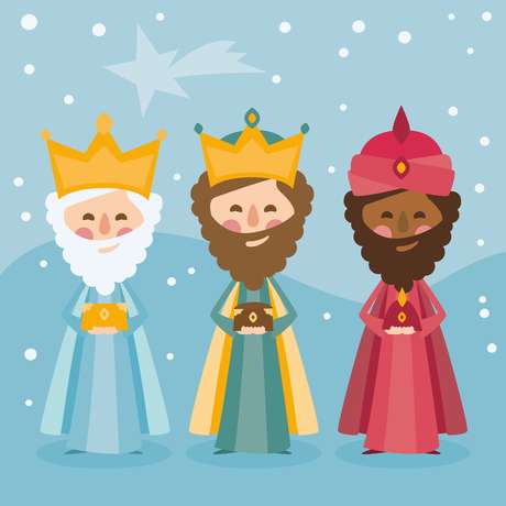 Os Três Reis Magos representavam as raças humanas em idades diferentes, cada um deu um presente com significado especial Os Três Reis Magos representavam as raças humanas em idades diferentes, cada um deu um presente com significado especial