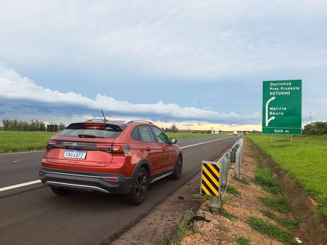 Nivus no final da Rodovia Castello Branco: comportamento impecável na auto estrada. Nivus no final da Rodovia Castello Branco: comportamento impecável na auto estrada.