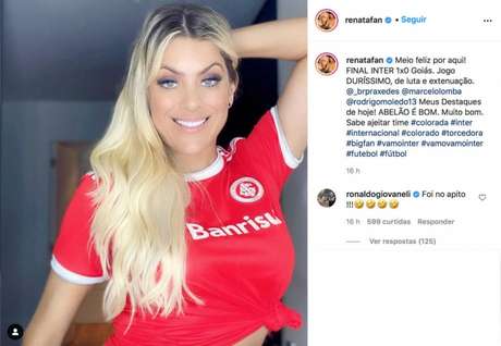 Renata Fan comemora mais uma vitória no Instagram(Reprodução/Instagram Renata Fan) Renata Fan comemora mais uma vitória no Instagram(Reprodução/Instagram Renata Fan)