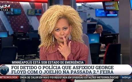 Em maio de 2020, a âncora se emocionou ao vivo durante a cobertura do assassinato do americano negro George Floyd, asfixiado por um policial branco Em maio de 2020, a âncora se emocionou ao vivo durante a cobertura do assassinato do americano negro George Floyd, asfixiado por um policial branco
