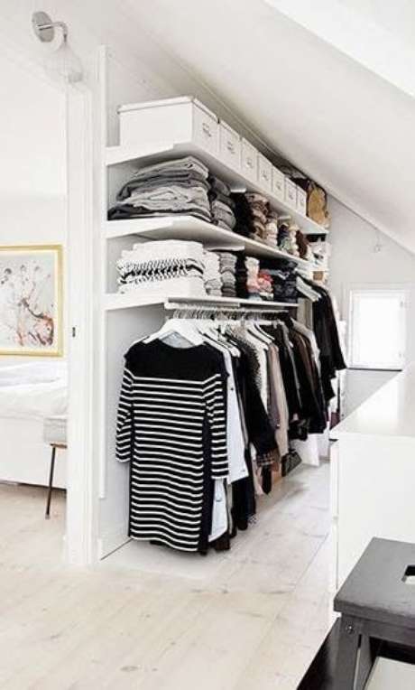 64. Prateleiras para closet – Via: Pinterest 64. Prateleiras para closet – Via: Pinterest