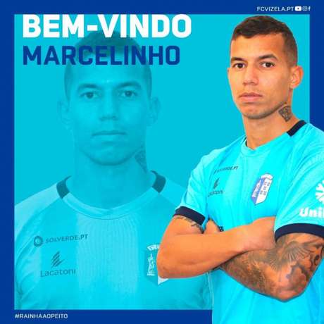 Marcelinho foi anunciado pelo Vizela (Foto: Divulgação/Vizela) Marcelinho foi anunciado pelo Vizela (Foto: Divulgação/Vizela)