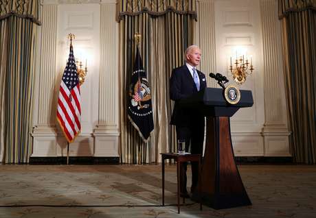 Presidente dos Estados Unidos, Joe Biden, na Casa Branca
20/01/2021
REUTERS/Tom Brenner