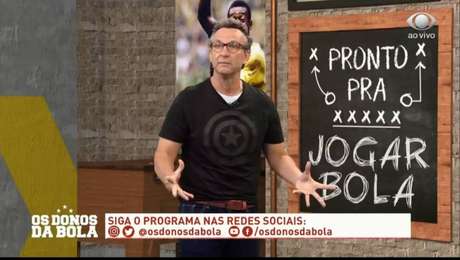 Craque Neto durante o programa "OS Donos da Bola" (Foto: Reprodução/Band) Craque Neto durante o programa "OS Donos da Bola" (Foto: Reprodução/Band)
