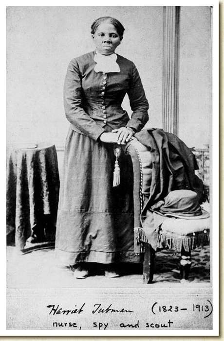 Harriet Tubman em foto da Biblioteca do Congresso dos EUA tirada pelo fotógrafo H.B. Lindsley entre 1860 e 1870 Harriet Tubman em foto da Biblioteca do Congresso dos EUA tirada pelo fotógrafo H.B. Lindsley entre 1860 e 1870