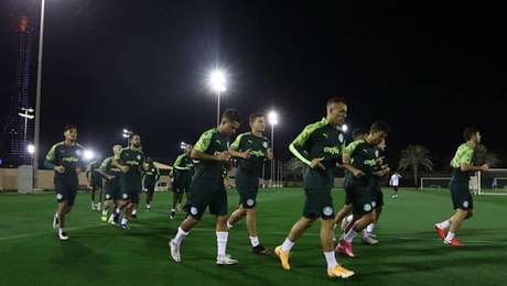 Palmeiras fez treino durante o fim da tarde no Catar