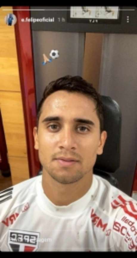 Everton Felipe voltou ao São Paulo (Foto: Reprodução/Instagram) Everton Felipe voltou ao São Paulo (Foto: Reprodução/Instagram)