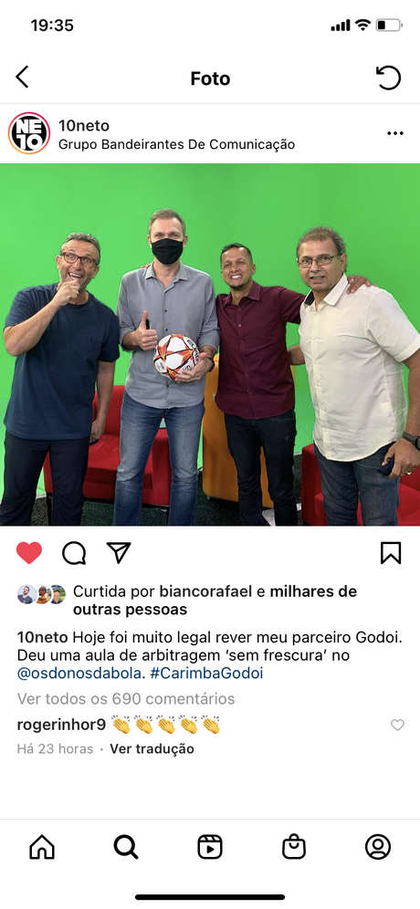 No programa Os Donos da Bola, Neto dá um bico nos preconceituosos e negacionistas de plantão No programa Os Donos da Bola, Neto dá um bico nos preconceituosos e negacionistas de plantão