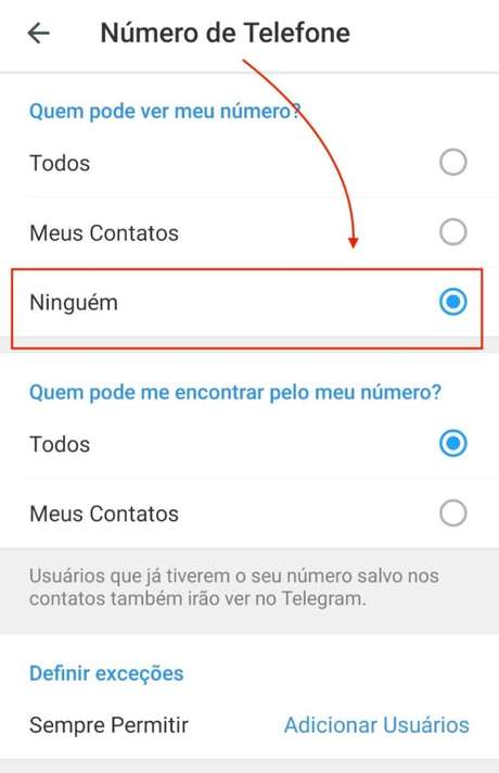 Numero de Telefone no Telegram Numero de Telefone no Telegram