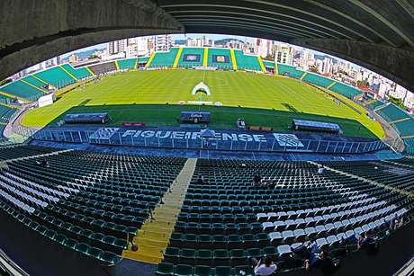 Vista do Estadio Orlando Scarpell, em Santa Catarina