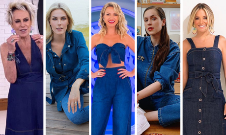 Famosas apostam looks em blue jeans (Fotos: Reprodução/Instagram)