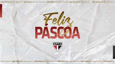 São Paulo desejou uma Feliz Páscoa nas redes sociais (Foto: Divulgação/São Paulo) São Paulo desejou uma Feliz Páscoa nas redes sociais (Foto: Divulgação/São Paulo)