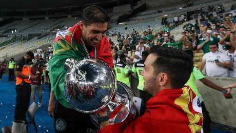 Abel Ferreira conquistou o primeiro título da carreira em menos de três meses de Brasil (Foto: Cesar Greco/Ag. Palmeiras) Abel Ferreira conquistou o primeiro título da carreira em menos de três meses de Brasil (Foto: Cesar Greco/Ag. Palmeiras)