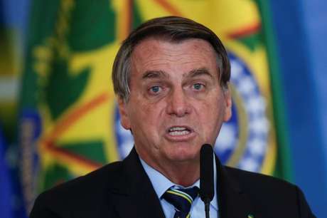 Presidente Jair Bolsonaro durante cerimônia no Palácio do Planalto REUTERS/Ueslei Marcelino