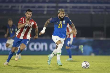 Gabigol em ação pela Seleção Brasileira (Foto: Lucas Figueiredo / CBF)