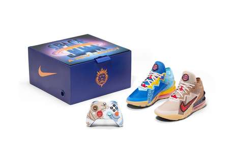 space jam xbox controller and shoes