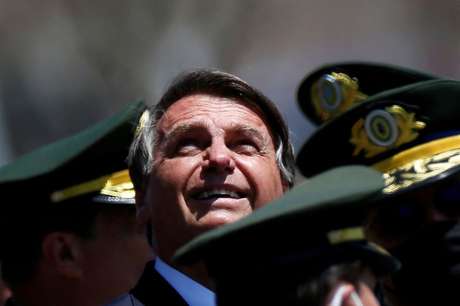 Presidente Jair Bolsonaro durante cerimônia do Dia do Soldado em Brasília
REUTERS/Adriano Machado