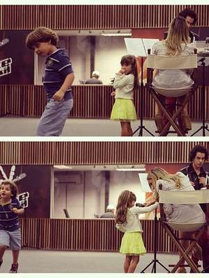 Claudia Leitte posta foto do filho durante ensaio do ...