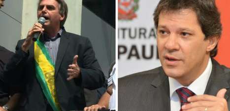 Chances de 2º turno entre Bolsonaro e Haddad aumentaram