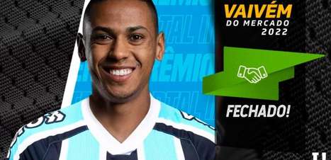 Grêmio anuncia a contratação do zagueiro Bruno Alves