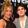 Filho caçula de Faustão chega com ex-bailarina do pai 17 anos mais velha em festa