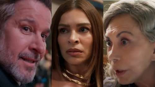 Arminda celebra fortuna após traição e ironiza Ferette em 'Três Graças'