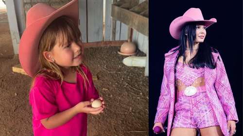 Virginia Fonseca celebra estilo 'boiadeira' da filha: 'Ama o campo'