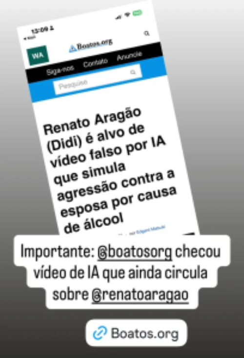 Renato Aragão desmente vídeo manipulado que o acusa de agressão à esposa