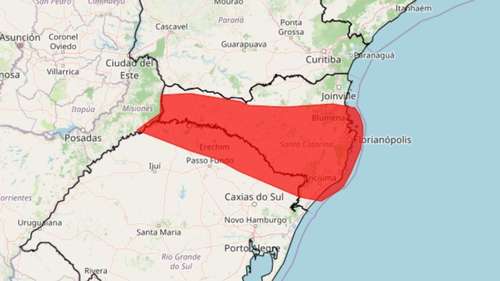 Inmet emite alerta de grande perigo para tempestades no RS e em SC