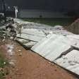 Ciclone-bomba derruba muro de presídio em Pelotas durante temporal