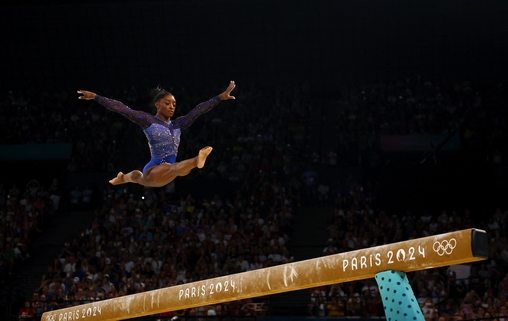 Simone Biles nos Jogos Olímpicos de Paris