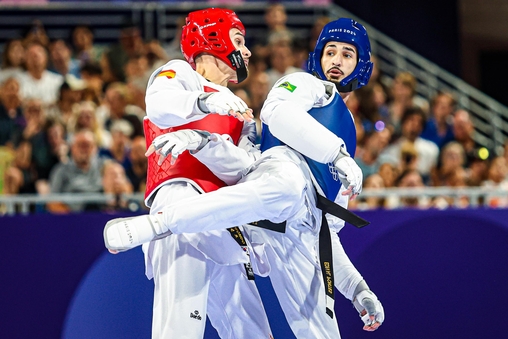Edival Pontes, o Netinho, vence o espanhol Javier Pérez Polo e leva medalha de bronze no taekwondo