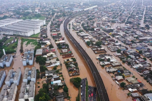 Cidade atingida pela enchente hist&oacute;rica do Rio dos Sinos e afluentes em maio deste ano 