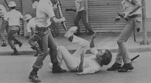 Repressão de militares durante greve no ABC