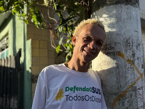 Sasha Alves, morador da comunidade 