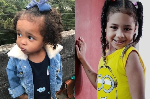 Sofia Affonso e Larissa Affonso, ambas de 5 anos, sobrinhas de Cris