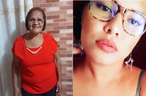 Valdecir Affonso, de 75 anos, e Michele Affonso, de 32, respectivamente sogra e cunhada de Cris