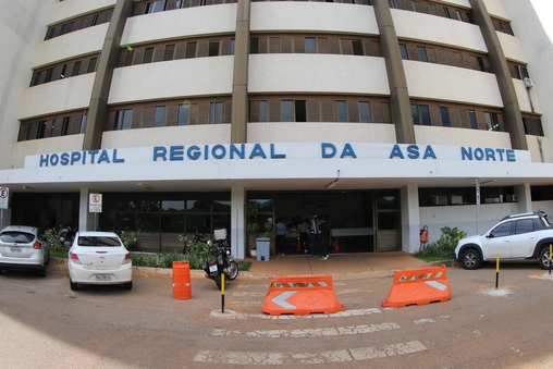 Fachada do Hospital Regional da Asa Norte, em Brasília, onde Vânia ficou internada