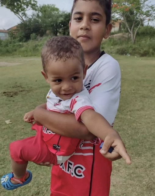 Torneio de futebol infantil na aldeia Kariri-Xocó. 