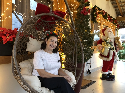 Dona Vera monta casa do Papai Noel h&aacute; 8 anos em Aruj&aacute;, no interior de S&atilde;o Paulo