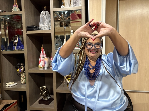 Solange Cruz &eacute; puro amor pela Mocidade Alegre